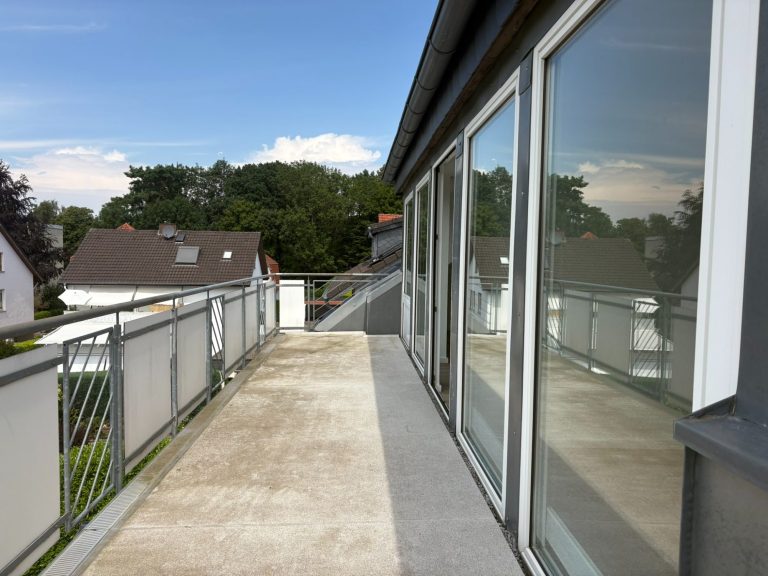 Balkon einer 4-Zimmer-Wohnung mit Ausblick am Asenberg in Bad Salzuflen